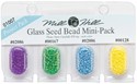 Picture of Mill Hill Glass Seed Beads Mini Packs 2.5mm 830mg 4/Pkg-02086, 00167, 02006 & 00128