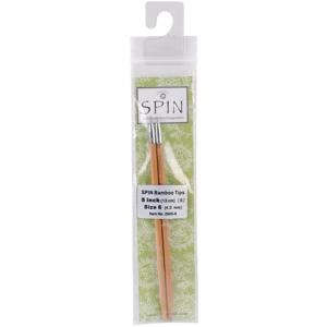 Picture of ChiaoGoo SPIN Bamboo Interchangeable Tips 5"-Size 6/4mm