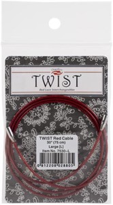 Picture of ChiaoGoo TWIST Red Lace Interchangeable Cables 30"-Large