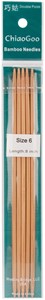 Picture of ChiaoGoo Double Point Dark Patina Knitting Needles 8" 5/Pkg-Size 6/4mm