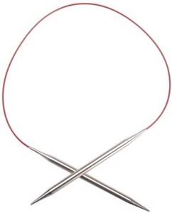 Picture of ChiaoGoo Red Lace Stainless Circular Knitting Needles 24"-Size 0/2mm