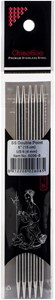 Picture of ChiaoGoo Double Point Stainless Knitting Needles 6" 5/Pkg-Size 6/4mm