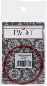 Picture of ChiaoGoo TWIST Red Lace Interchangeable Cables 30"-Mini