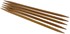 Picture of ChiaoGoo Double Point Dark Patina Knitting Needles 6" 5/Pkg-Size 8/5mm