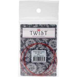 Picture of ChiaoGoo TWIST Red Lace Interchangeable Cables 22"-Mini