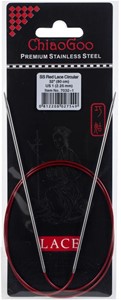 Picture of ChiaoGoo Red Lace Stainless Circular Knitting Needles 32"-Size 1/2.25mm