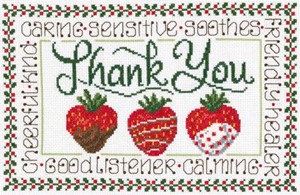 Picture of Imaginating Counted Cross Stitch Kit 12"X7.5"-A Kind Thank You (14 Count)
