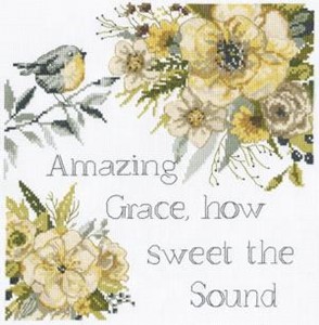 Picture of Design Works Counted Cross Stitch Kit 10"X10"-Amazing Grace (14 Count)