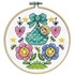 Picture of Design Works Counted Cross Stitch Kit 4" Round-Baby (14 Count)