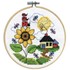 Picture of Design Works Counted Cross Stitch Kit 4" Round-Sunflower (14 Count)