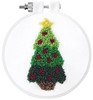 Picture of Design Works Punch Needle Kit 3.5" Round-Christmas Tree