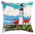 Picture of Collection d'Art Stamped Needlepoint Cushion 15.75"X15.75"-Lighthouse On The Shore Of The Bay