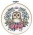 Picture of Design Works Counted Cross Stitch Kit 8" Round-Owl (11 Count)