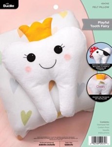 Picture of Bucilla Felt Pillow Applique Kit -Playful Tooth Fairy