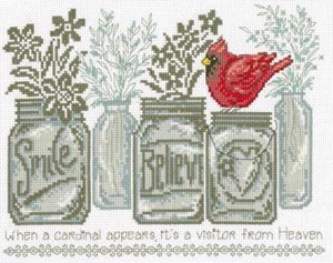 Picture of Imaginating Counted Cross Stitch Kit 10"X7"-Believe Cardinal (14 Count)