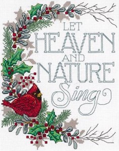 Picture of Imaginating Counted Cross Stitch Kit 8"X10"-Let Heaven & Nature Sing (14 Count)