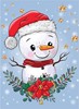 Picture of Collection D'Art Diamond Embroidery Gem Card Kit 4.7"X6.7"-Snowman