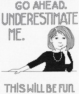Picture of Imaginating Counted Cross Stitch Kit 7"X8"-Underestimate Me (14 Count)