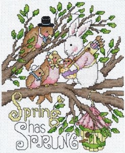 Picture of Imaginating Counted Cross Stitch Kit 6"X7.4"-Spring Has Sprung (14 Count)