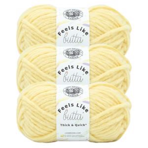 Picture of Lion Brand Feels Like Butta Thick & Quick Yarn-Buttered Popcorn