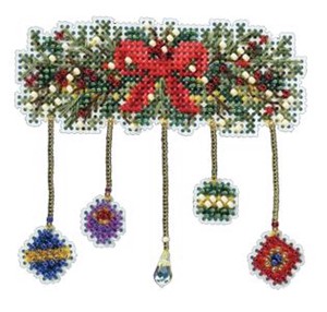Picture of Mill Hill Counted Cross Stitch Kit 3"X3.5"-Garland