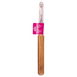 Picture of Susan Bates Silvalume Bamboo Handle Aluminum Crochet Hook-Size N15/10mm