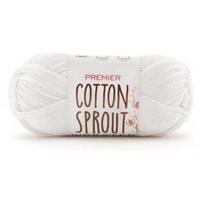 Picture of Premier Yarns Cotton Sprout Worsted Solid Yarn-White