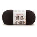 Picture of Premier Yarns Cotton Sprout Worsted Solid Yarn-Black