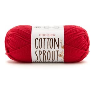 Picture of Premier Yarns Cotton Sprout Worsted Solid Yarn-Red