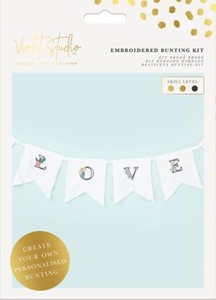 Picture of Violet Studio Embroidered Bunting Kit-Love