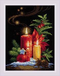 Picture of RIOLIS Counted Cross Stitch Kit 7"X9.5"-Christmas Light (14 Count)