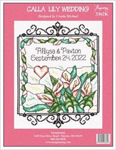 Picture of Imaginating Counted Cross Stitch Kit 8"X11"-Calla Lily Wedding (14 Count)