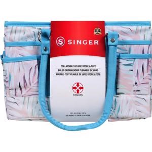 Picture of Singer Collapsible Deluxe Store & Tote Caddy-Pastel Palm Print