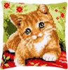 Picture of Vervaco Stamped Cross Stitch Cushion Kit 16"X16"-Sweet Kitten