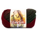 Picture of Lion Brand Scarfie Yarn-Deep Red/Dark Green