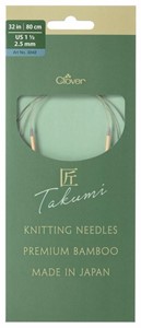 Picture of TAKUMI Pro Circular Knitting Needles 32"-US 1 1/2 / 2.5 mm