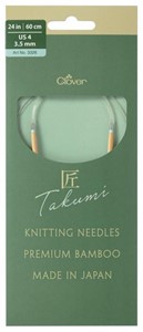 Picture of TAKUMI Pro Circular Knitting Needles 24"-US 4 / 3.5 mmm