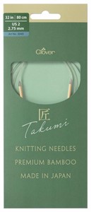 Picture of TAKUMI Pro Circular Knitting Needles 32"-US 2 / 2.75 mm