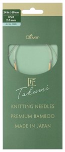 Picture of TAKUMI Pro Circular Knitting Needles 24"-US 0 / 2.0 mm