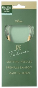 Picture of TAKUMI Pro Circular Knitting Needles 24"-US 10 3/4 / 7.0mm