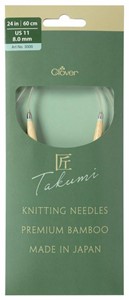 Picture of TAKUMI Pro Circular Knitting Needles 24"-US 11 / 8.0 mm