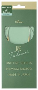 Picture of TAKUMI Pro Circular Knitting Needles 24"-US 1 / 2.25 mm