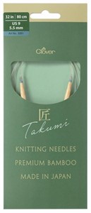 Picture of TAKUMI Pro Circular Knitting Needles 32"-US 9 / 5.5 mm