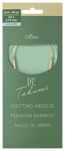 Picture of TAKUMI Pro Circular Knitting Needles 24"-US 2 / 2.75 mm