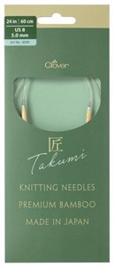 Picture of TAKUMI Pro Circular Knitting Needles 24"-US 8 / 5.0 mm