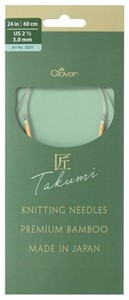 Picture of TAKUMI Pro Circular Knitting Needles 24"-US 2 1/2 / 3.0 mm