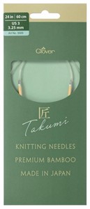 Picture of TAKUMI Pro Circular Knitting Needles 24"-US 3 / 3.25 mm