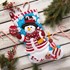 Picture of Bucilla Felt Stocking Applique Kit 18" Long-Peppermint Snowman
