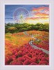Picture of RIOLIS Counted Cross Stitch Kit 11.75"X15.75"-Hitachi Seaside Park (14 Count)