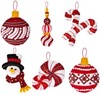 Picture of Bucilla Felt Ornaments Applique Kit Set Of 6-Snowman's Peppermint Collection